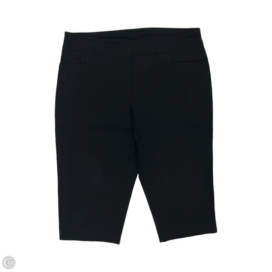Pants Cropped By Terra & Sky In Black, Size: 1x