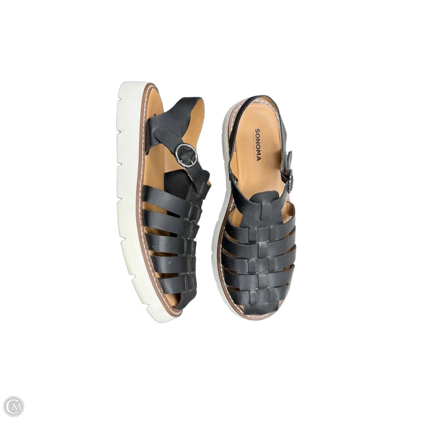 Sandals Flats By Sonoma In Black, Size: 8.5