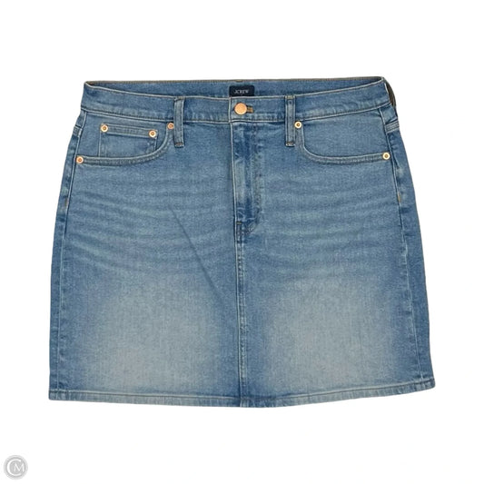 Skirt Mini & Short By J. Crew In Blue Denim, Size: 10