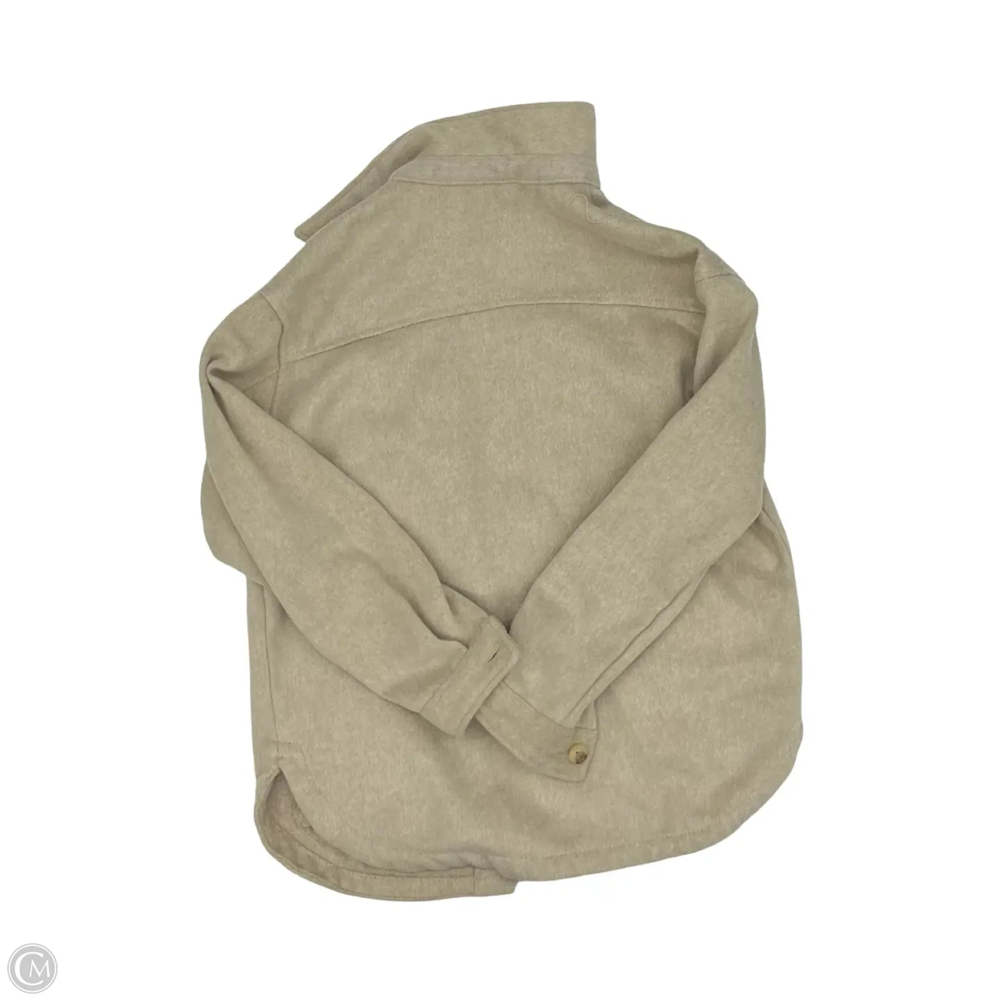 Jacket Shirt By Members Mark In Tan, Size: S