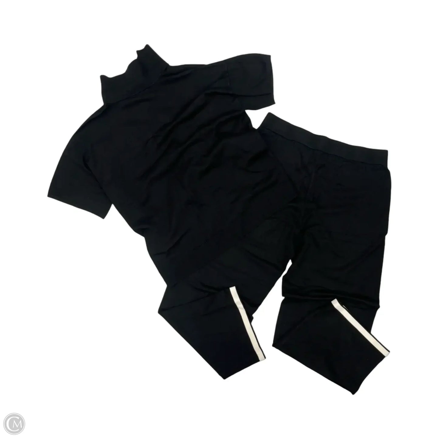 Pants Set 2pc By Jones New York In Black & Cream, Size: L