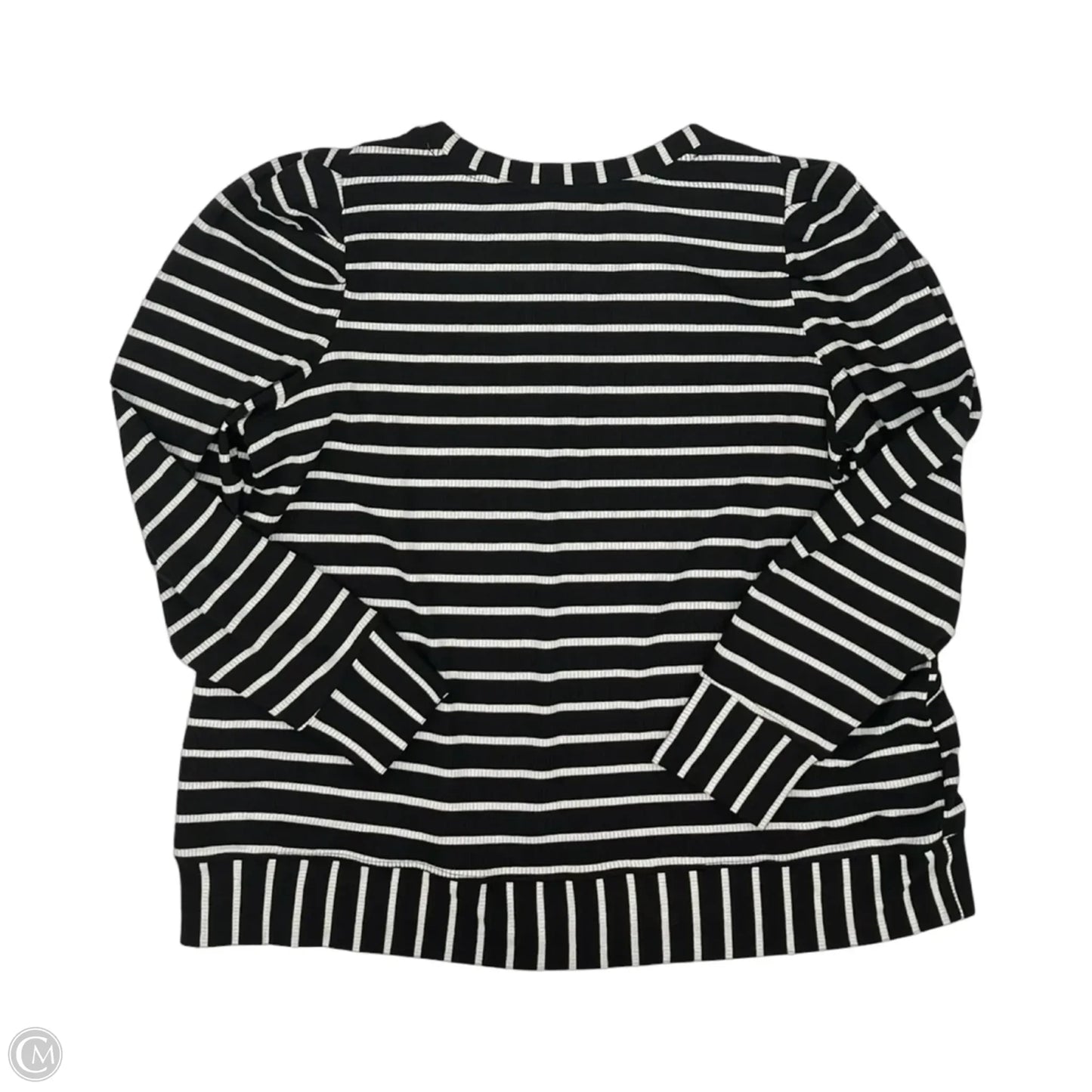 Top Long Sleeve By Jane And Delancey In Black & White, Size: 2x