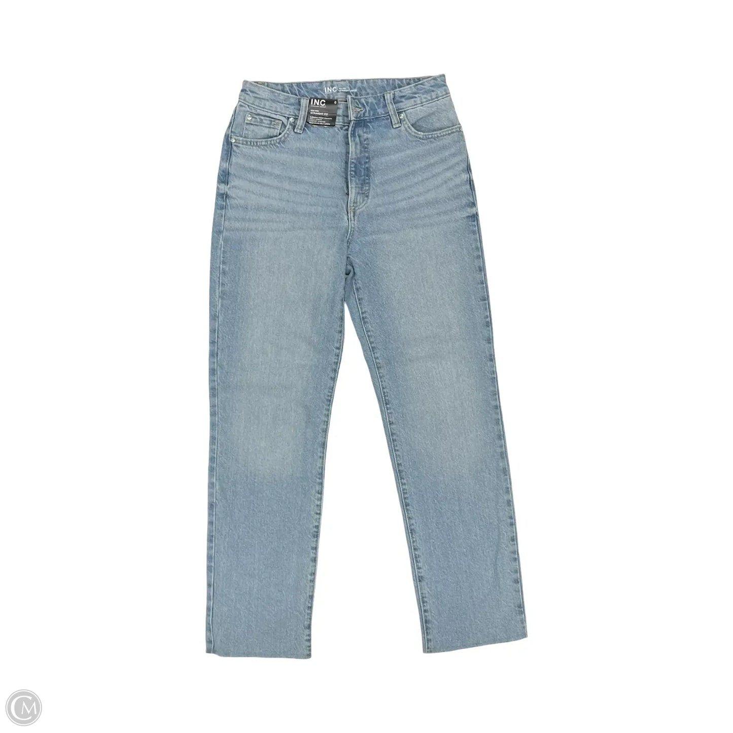 Jeans Straight By Inc In Blue Denim, Size: 6