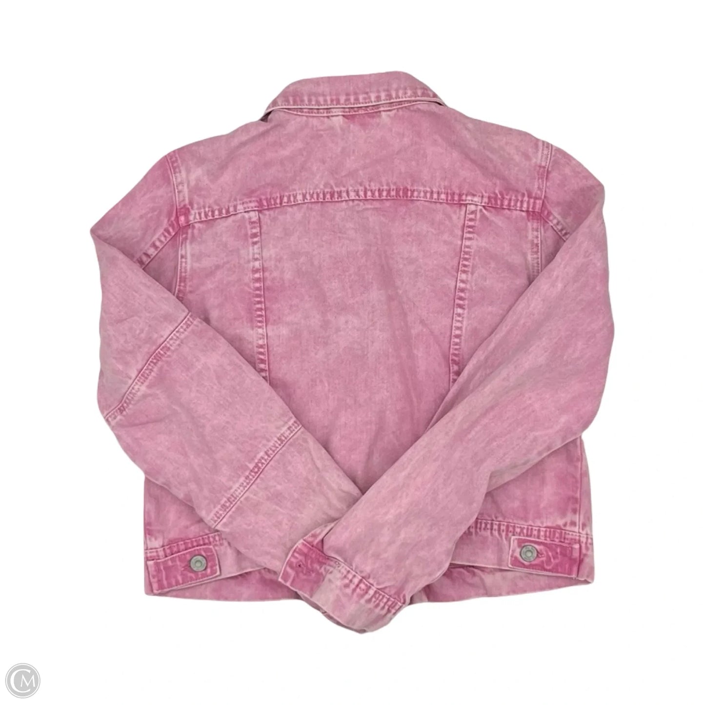 Jacket Denim By Free People In Pink Denim, Size: S
