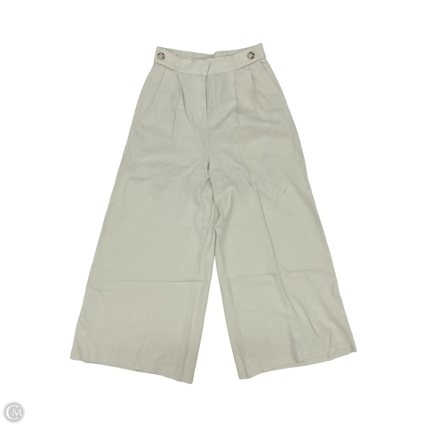 Pants Wide Leg By Bar Iii In Cream, Size: M