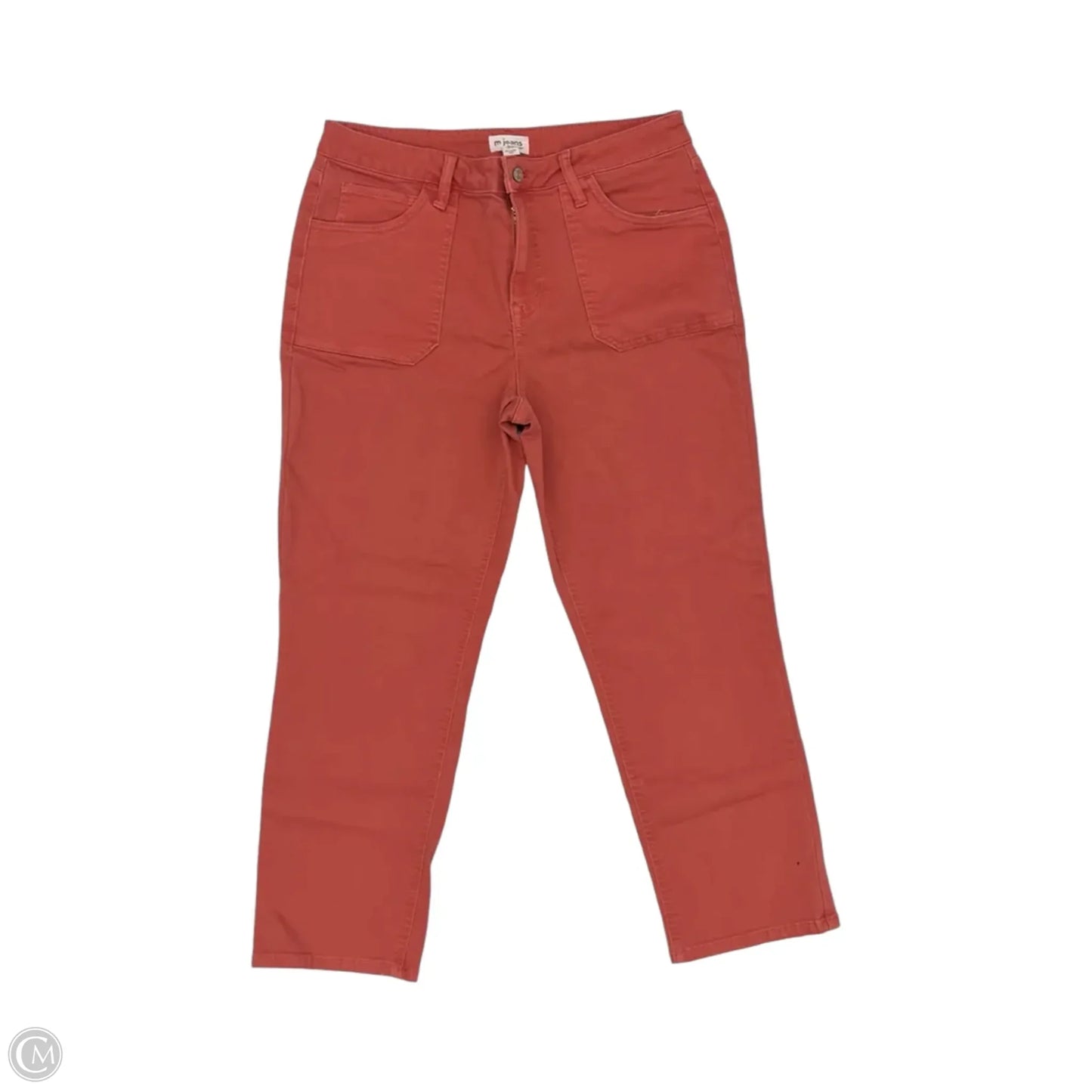 Jeans Skinny By Maurices In Orange Denim, Size: 14