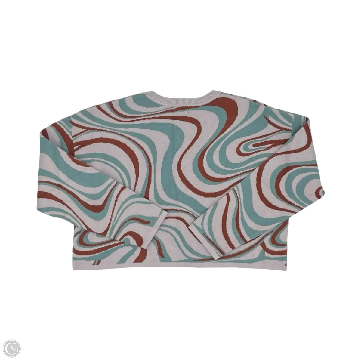 Sweater By Originality In Green & Pink, Size: M