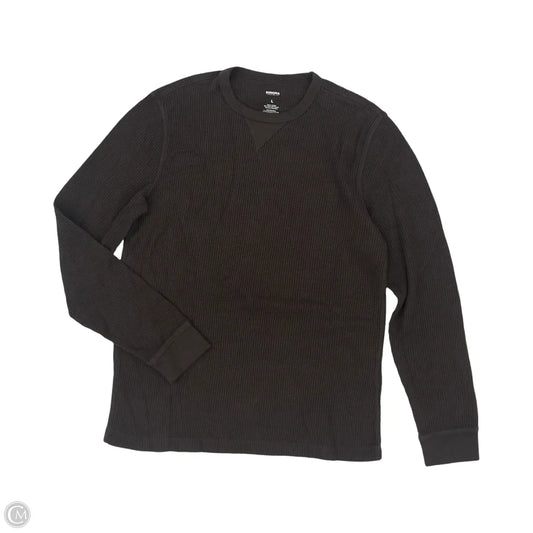 Top Long Sleeve By Sonoma In Brown, Size: L