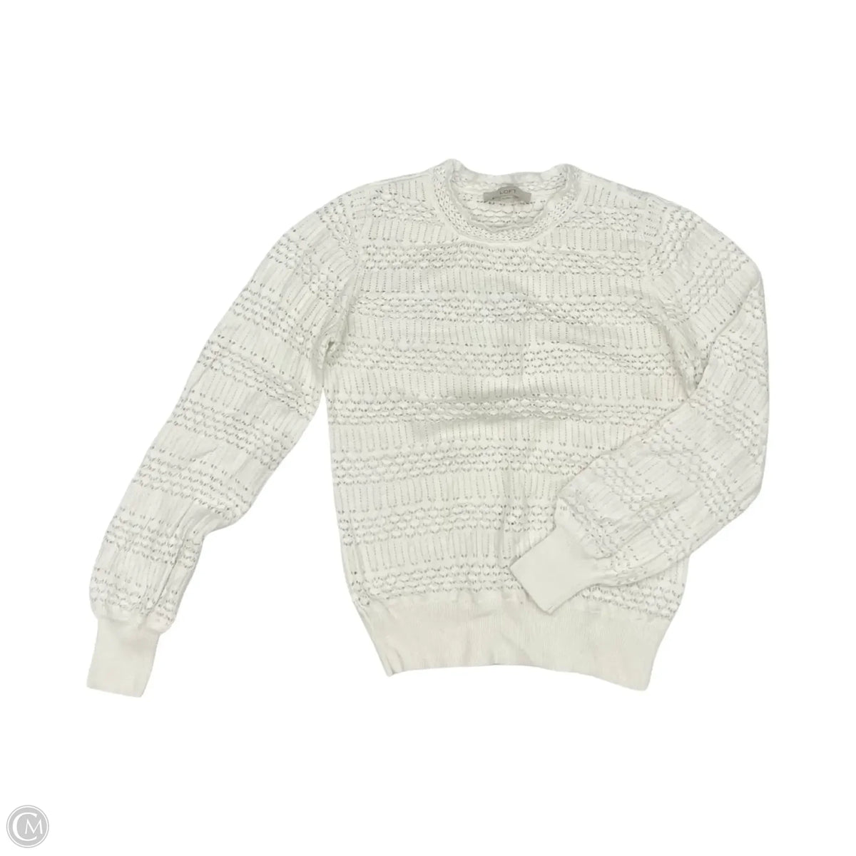 Sweater By Loft In White, Size: M
