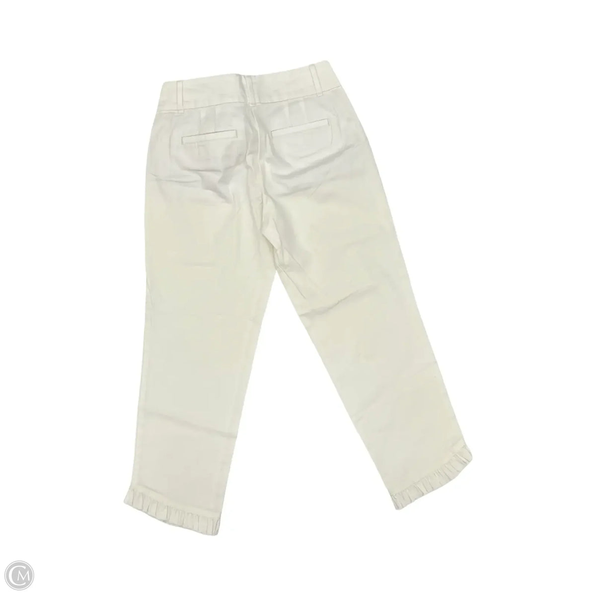Pants Cropped By Loft In Cream, Size: 2