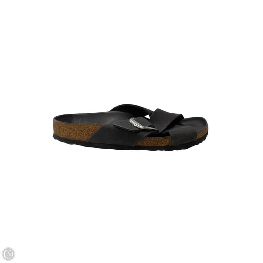 Sandals Flats By Birkenstock In Black, Size: 9