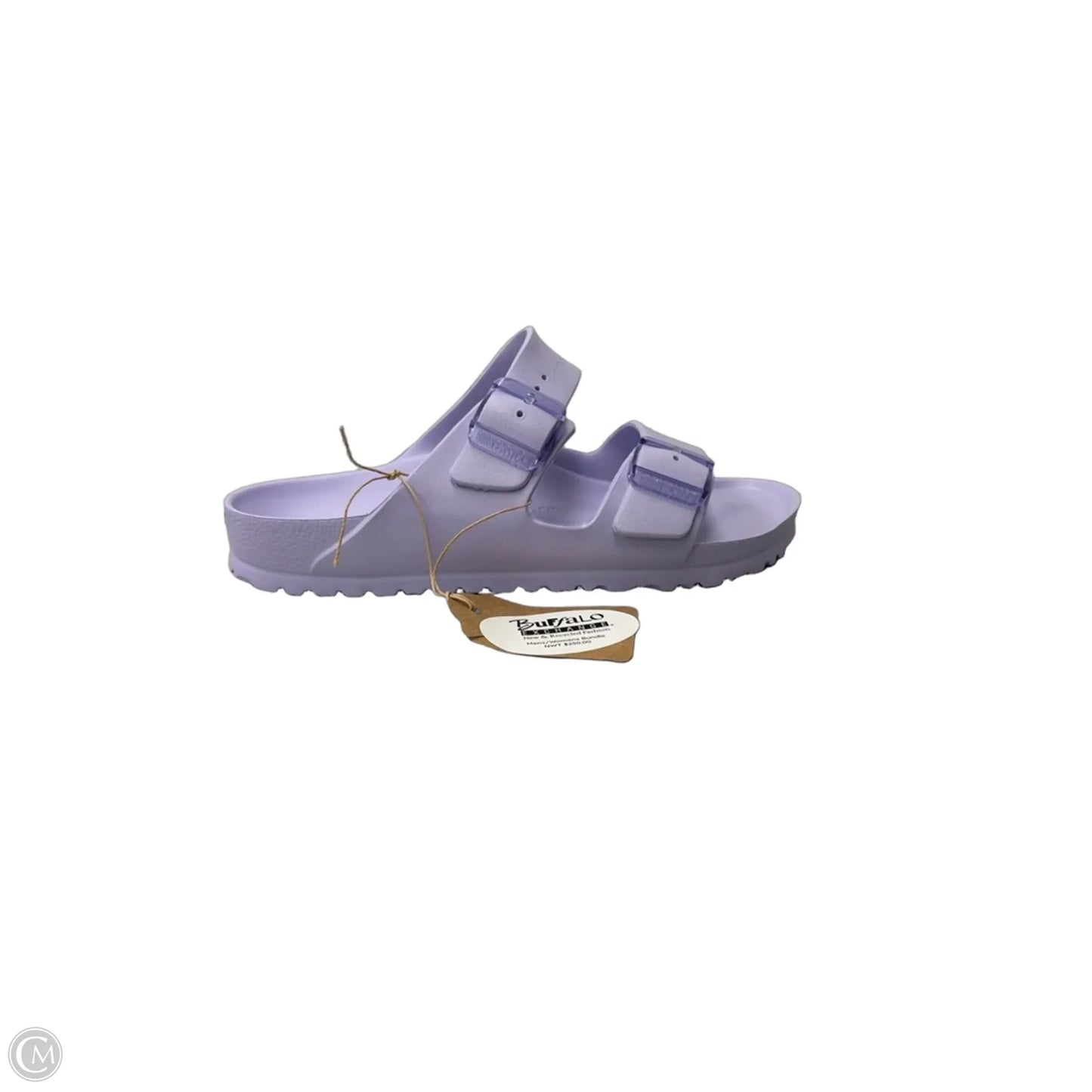 Sandals Flats By Birkenstock In Purple, Size: 9