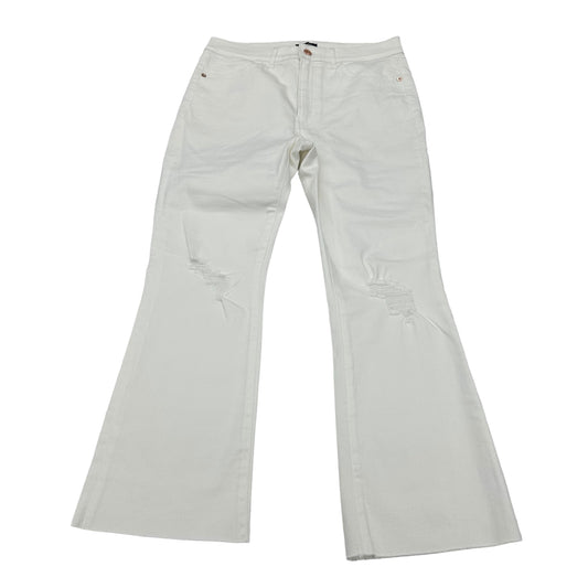 White Denim Jeans Cropped Express, Size 10