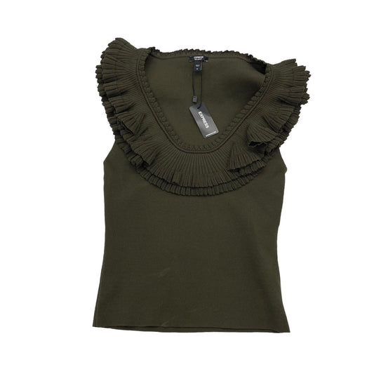 Green Top Sleeveless Express, Size M