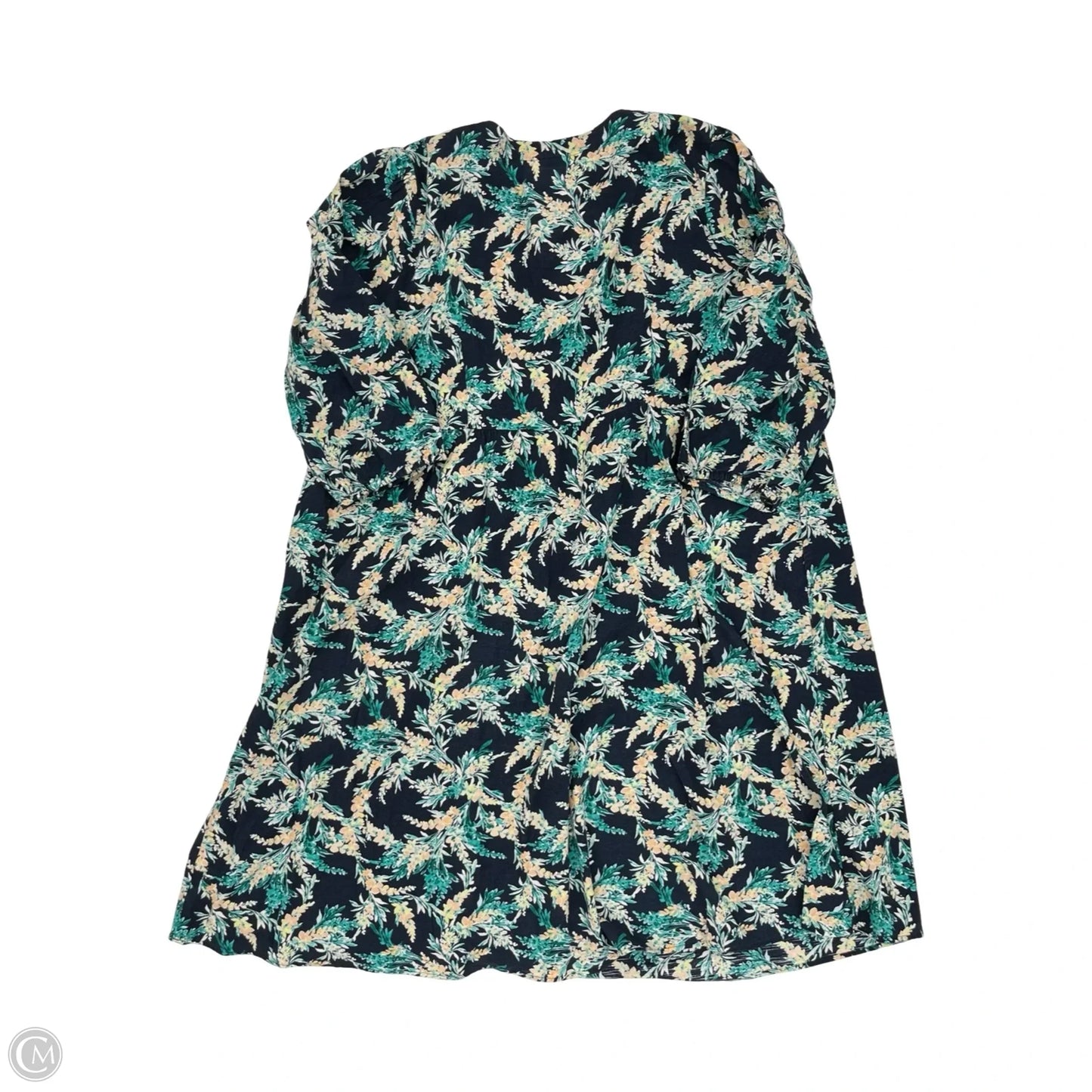 Dress Party Long By J. Jill In Blue & Green, Size: 2x
