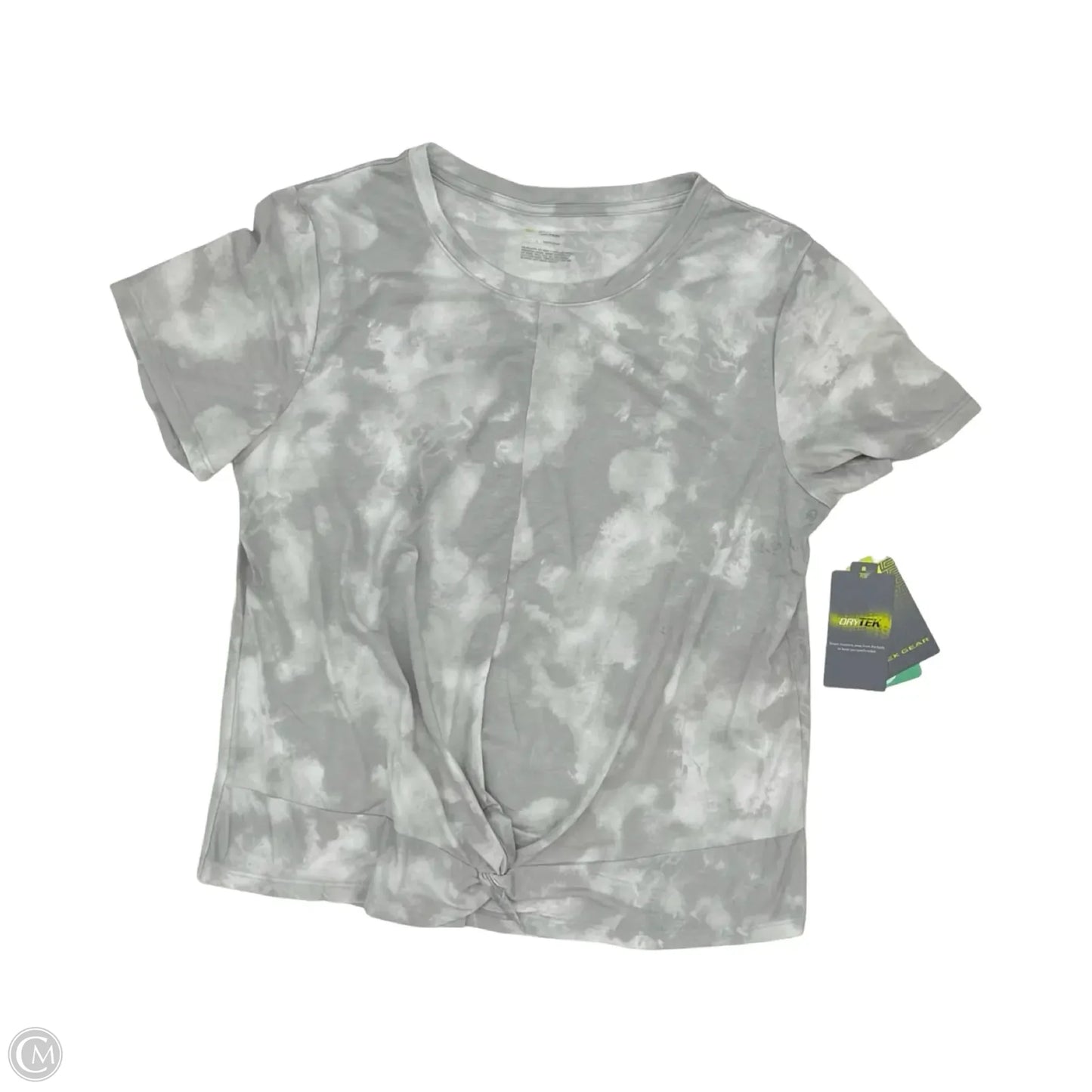Athletic Top Short Sleeve By Tek Gear In Grey, Size: L