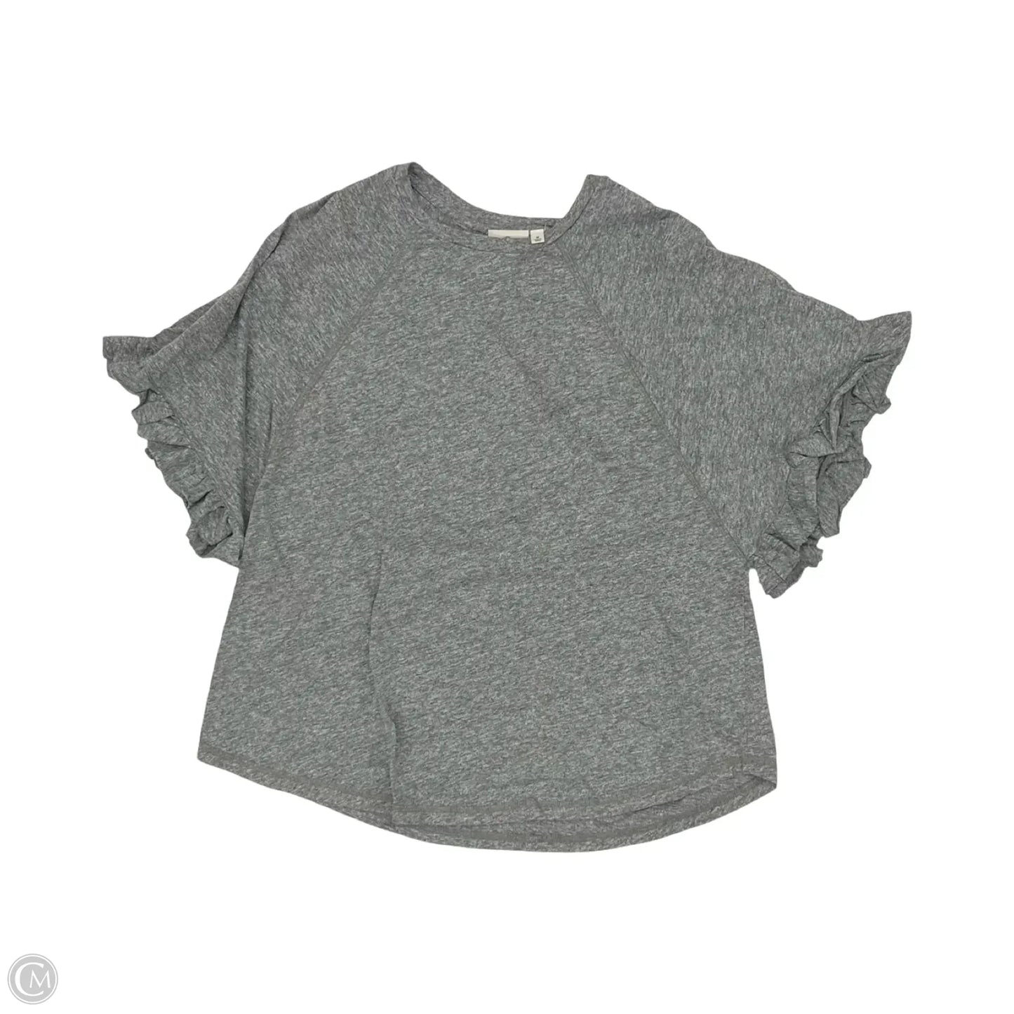 Top Short Sleeve By Adriano Goldschmied In Grey, Size: M