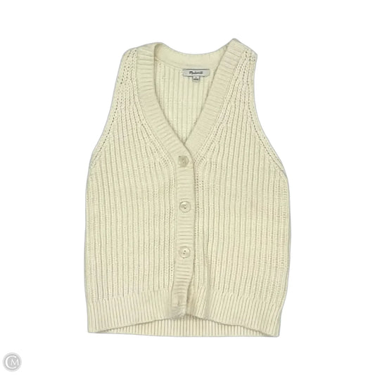 Vest Sweater By Madewell In Cream, Size: S