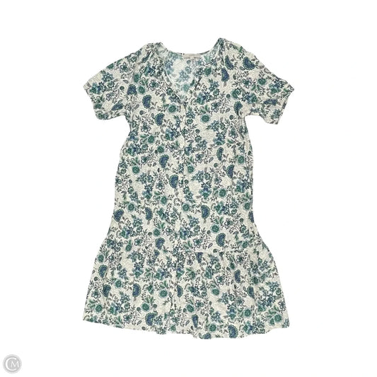 Dress Party Long By Loft In Blue & Cream, Size: Xl