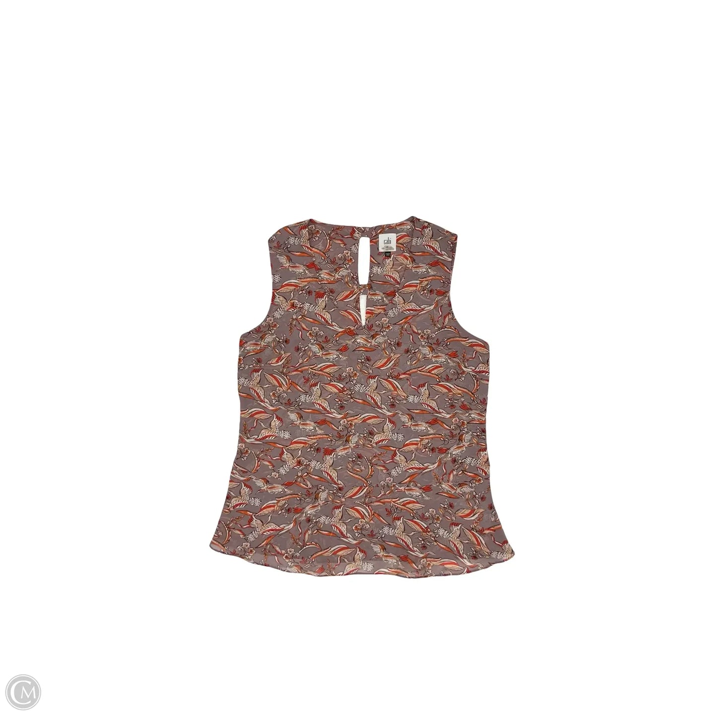 Blouse Sleeveless By Cabi In Mauve, Size: M