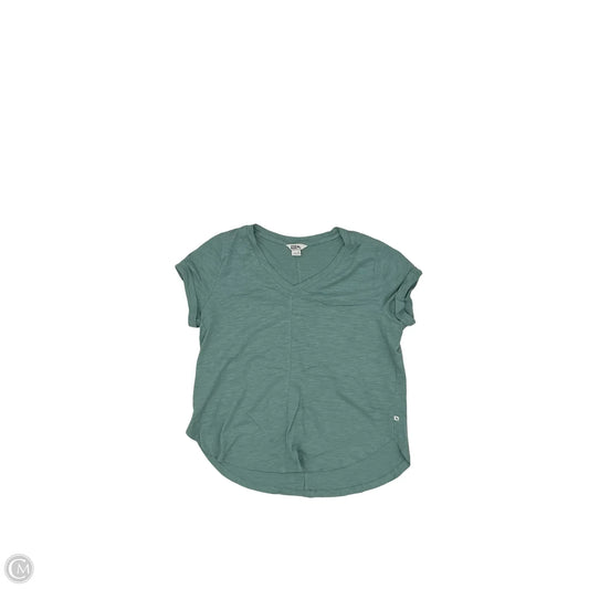 Top Short Sleeve By Eddie Bauer In Green, Size: M