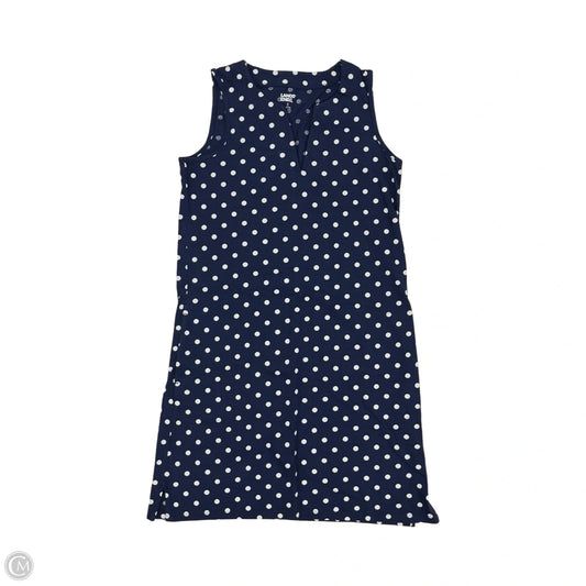 Dress Casual Short By Lands End In Blue & White, Size: S