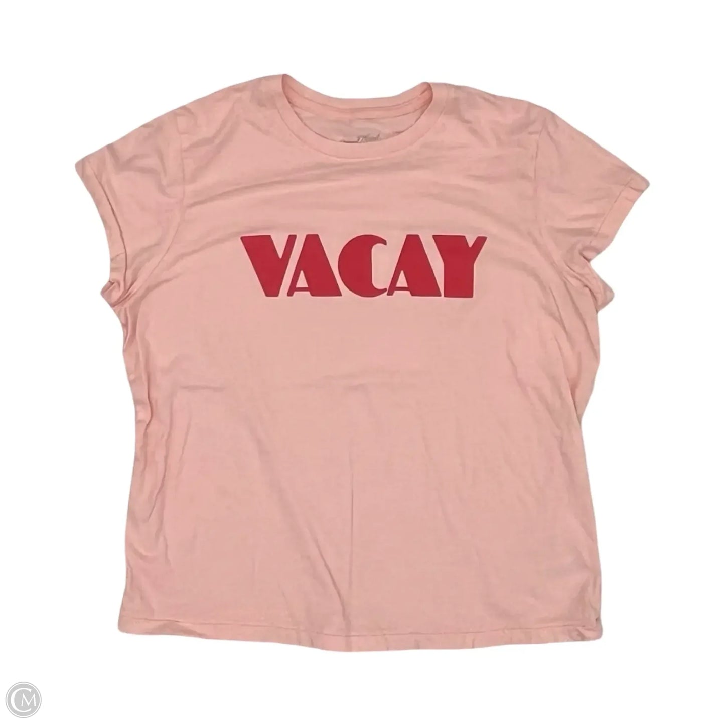 Top Short Sleeve By Universal Thread In Pink, Size: M