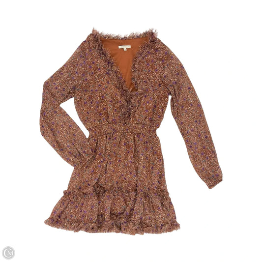 Dress Party Short By Baevely In Brown & Purple, Size: S