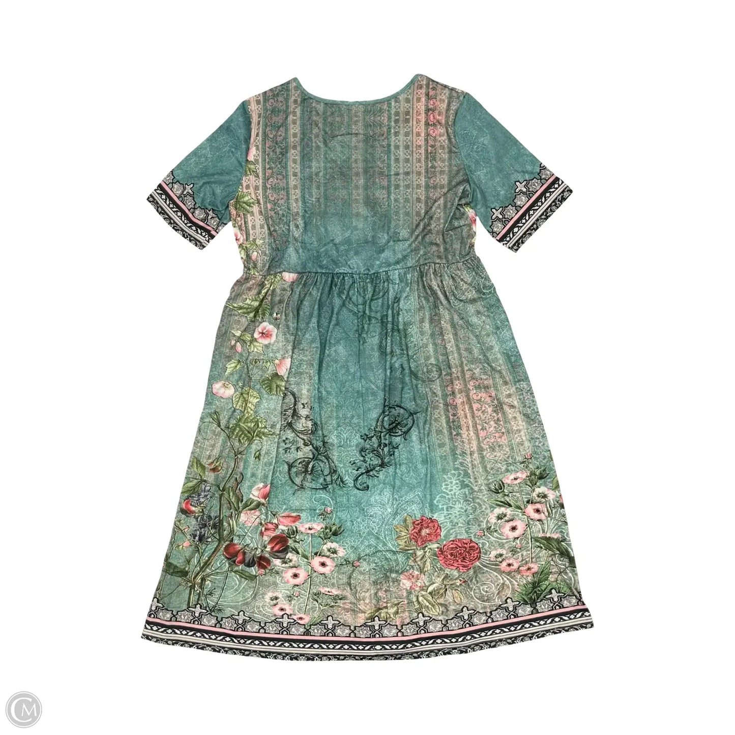Dress Party Midi By Clothes Mentor In Green, Size: Xxl