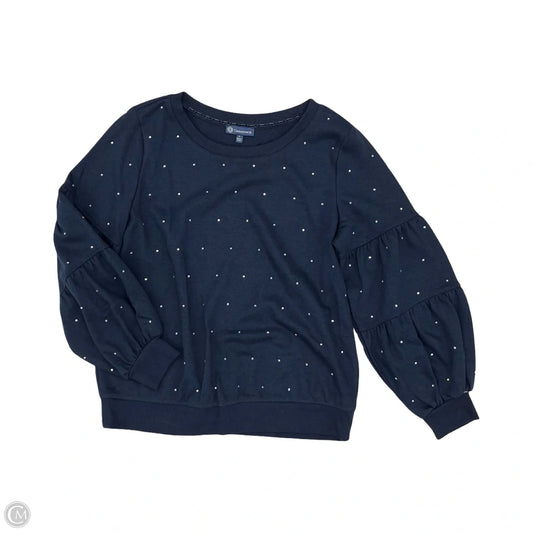 Sweatshirt Crewneck By Democracy In Navy, Size: S