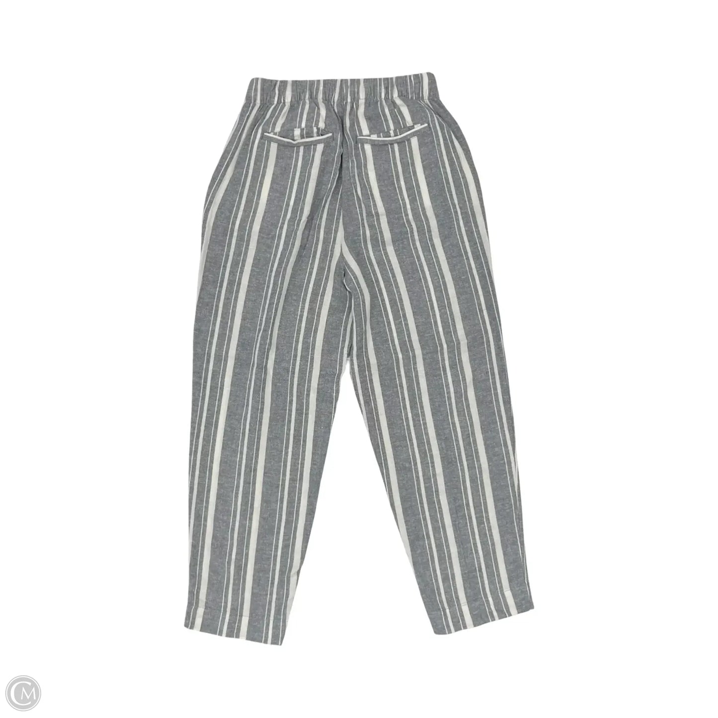 Pants Linen By Loft In Blue & White, Size: S