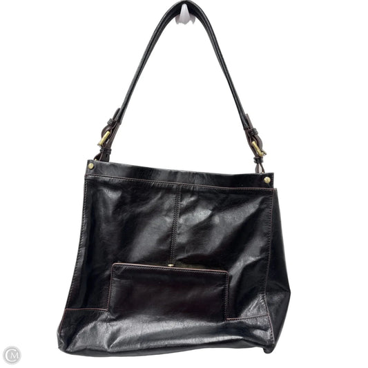 Handbag Leather By Hobo Intl, Size: Medium
