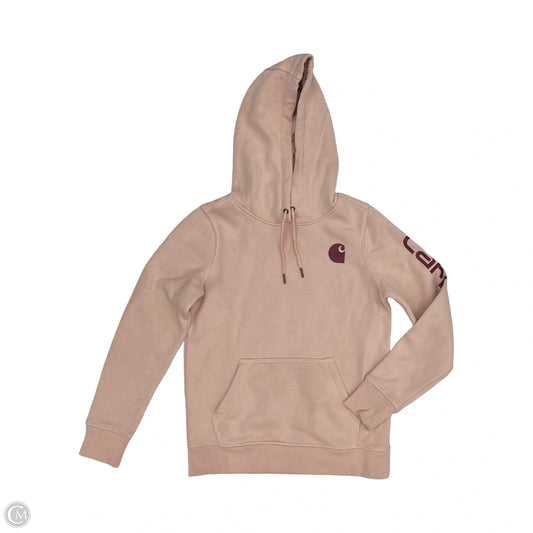 Sweatshirt Hoodie By Carhartt In Pink, Size: Xs