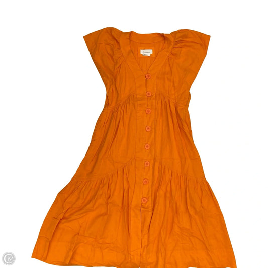 Dress Casual Maxi By Anthropologie In Orange, Size: L