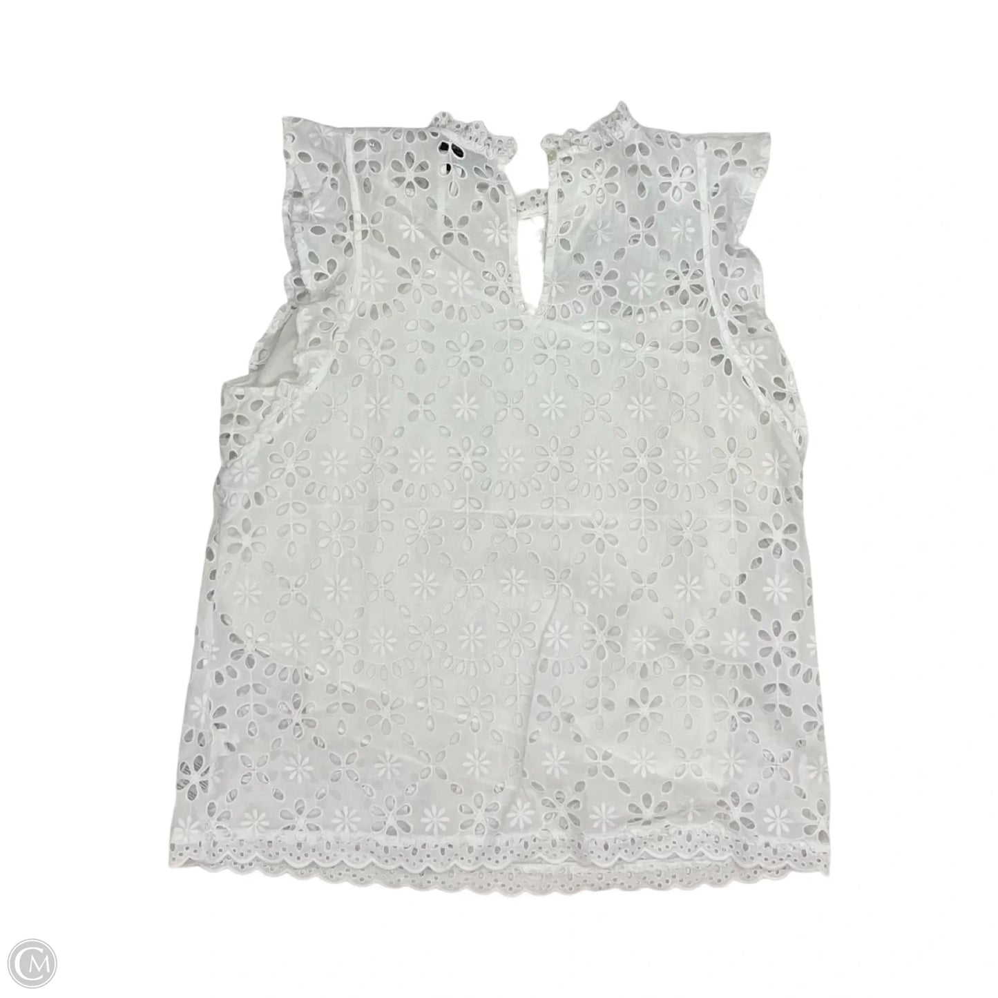Top Short Sleeve By J. Crew In White, Size: L