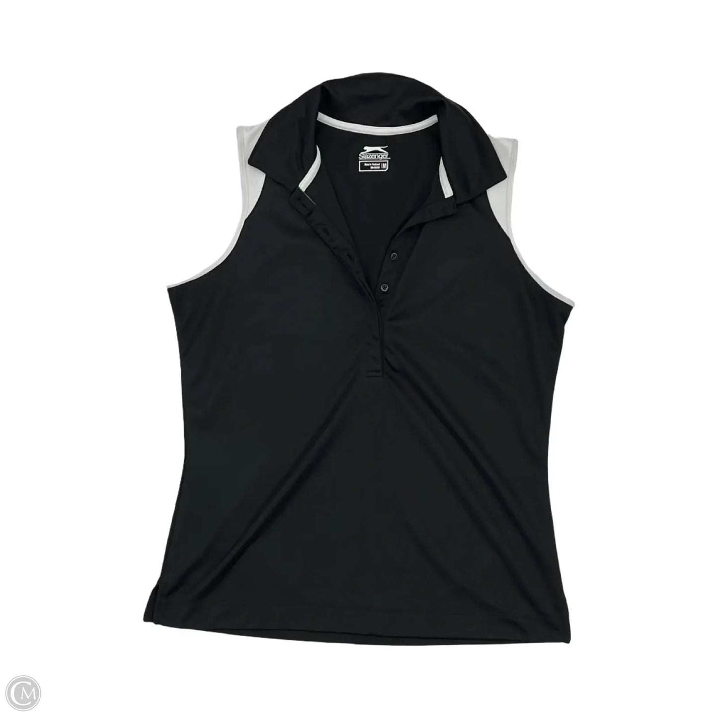 Athletic Tank Top By Slazenger In Black & White, Size: M