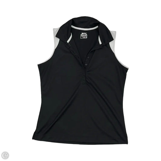 Athletic Tank Top By Slazenger In Black & White, Size: M