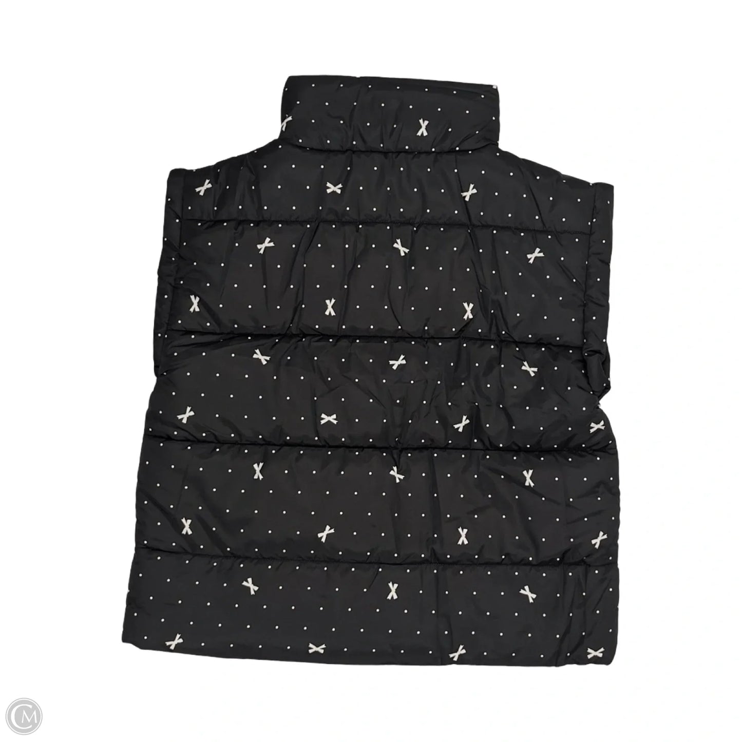 Vest Puffer & Quilted By Blu Pepper In Black & White, Size: M