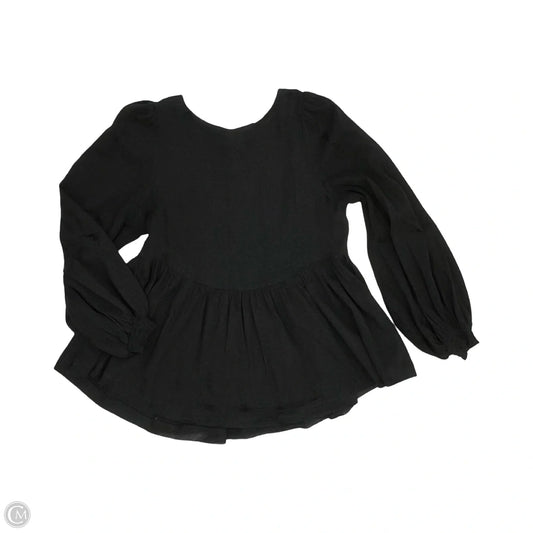 Blouse Long Sleeve By By Together In Black, Size: S