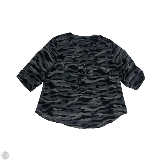 Blouse Short Sleeve By Torrid In Camouflage Print, Size: 3x