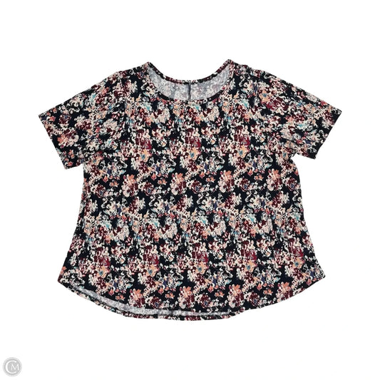 Top Short Sleeve By Lane Bryant In Multi-colored, Size: 3x