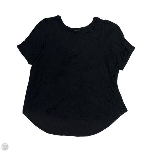 Top Short Sleeve By Lane Bryant In Black, Size: 4x