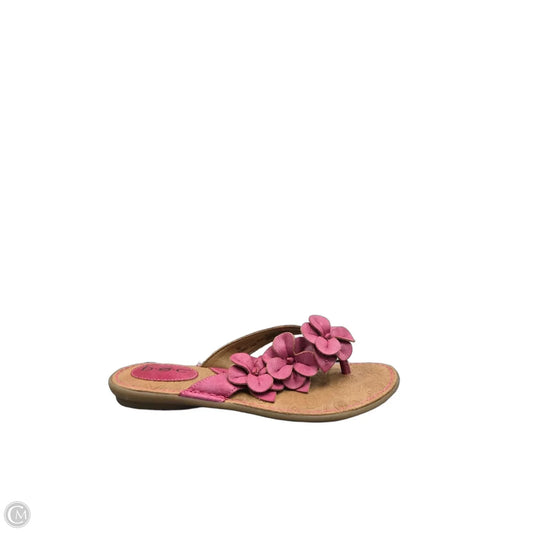 Sandals Flip Flops By Boc In Pink, Size: 8