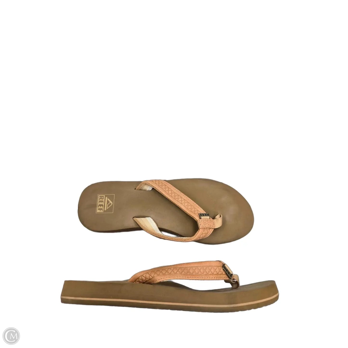 Sandals Flip Flops By Reef In Tan, Size: 8