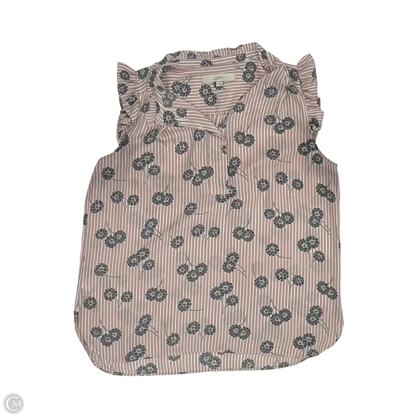 Blouse Sleeveless By Loft In Pink, Size: M