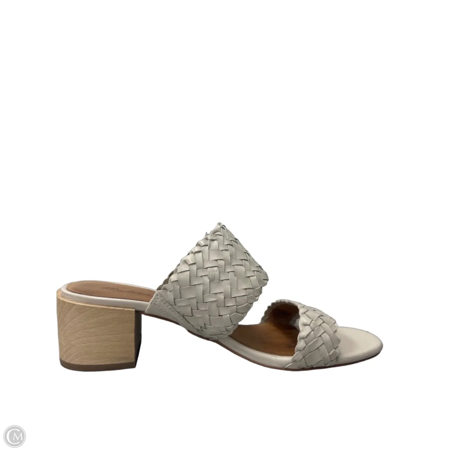 Sandals Heels Block By Madewell In Cream, Size: 8.5