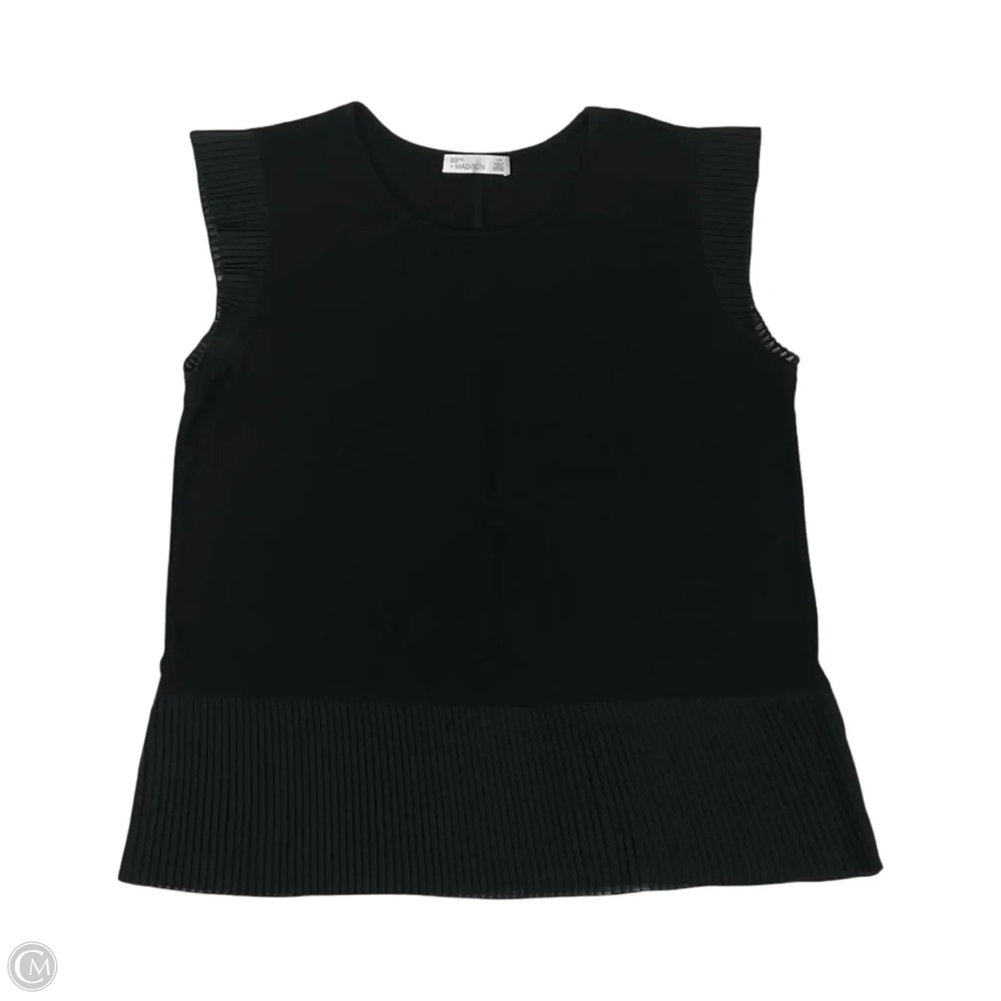 Blouse Short Sleeve By 89th And Madison In Black, Size: L