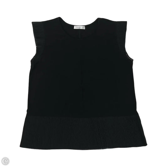 Blouse Short Sleeve By 89th And Madison In Black, Size: L
