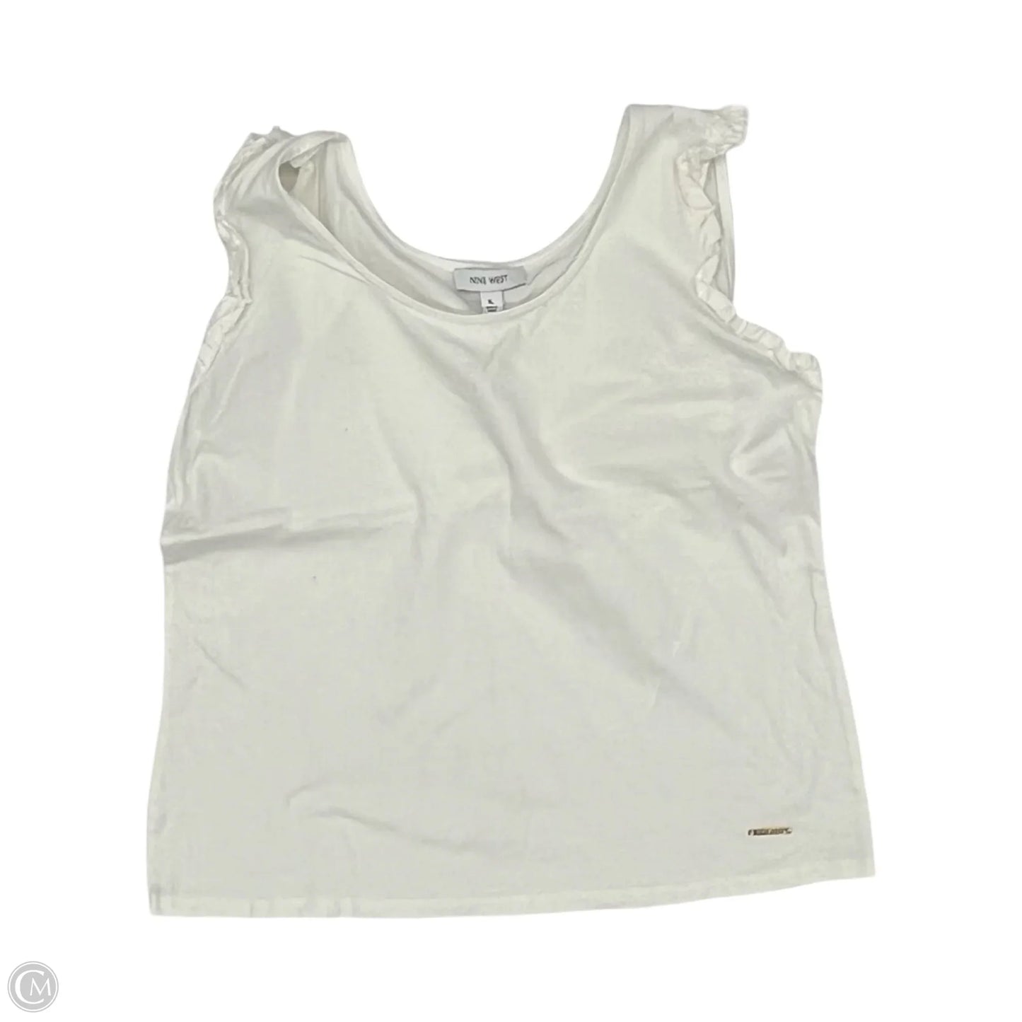 Top Sleeveless By Nine West In White, Size: Xl