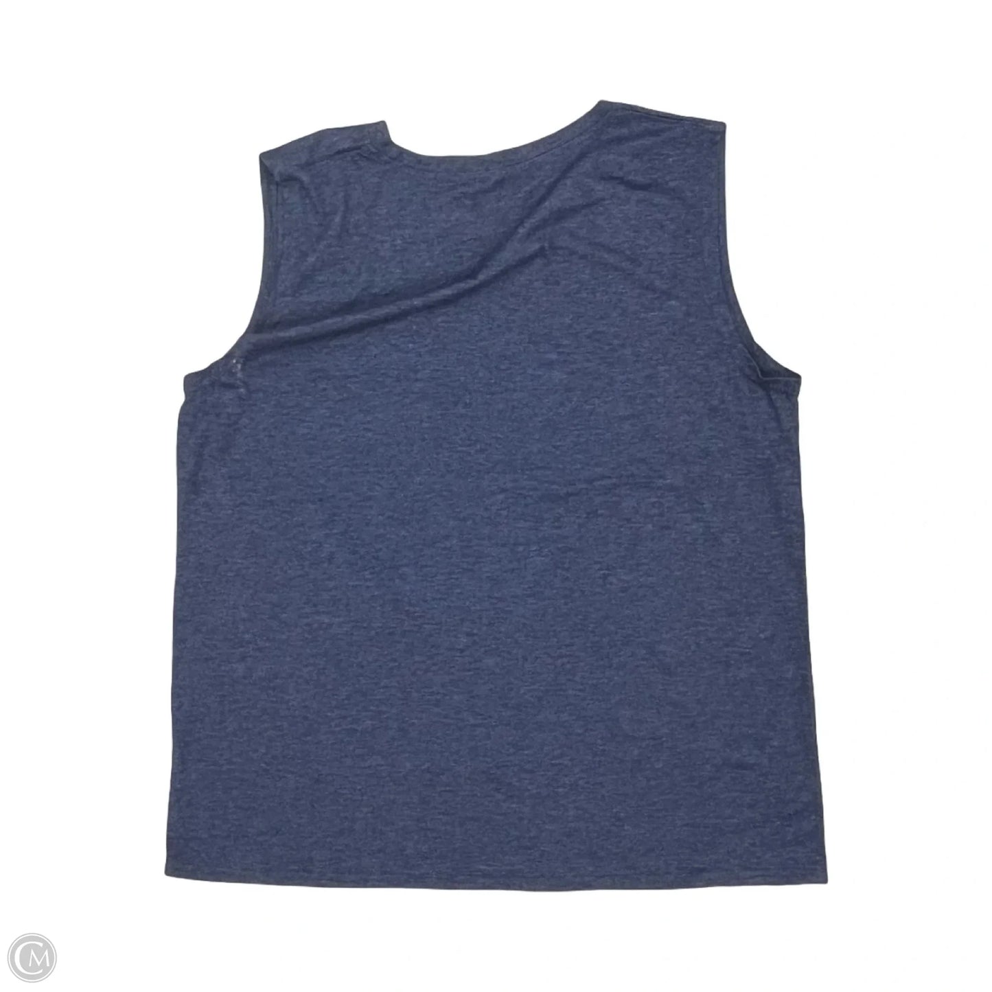 Top Sleeveless By Clothes Mentor In Blue & White, Size: Xl